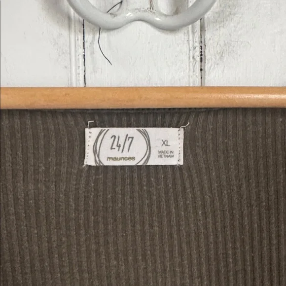 Maurices 24/7 Long Sleeve T-Shirt Olive Green Size XL - Picture 6 of 7